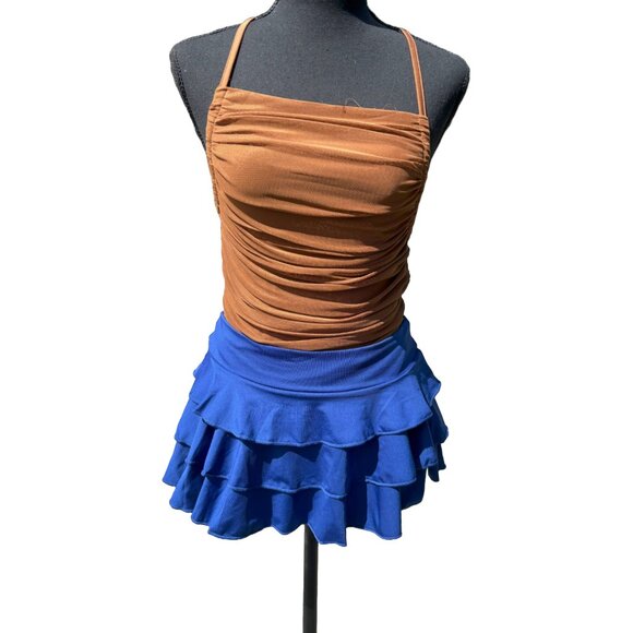 Pinup Doll Pleated Mini Skirt Women, Role Play, Sexy Short SM/MD NEW NWOT - Picture 2 of 8